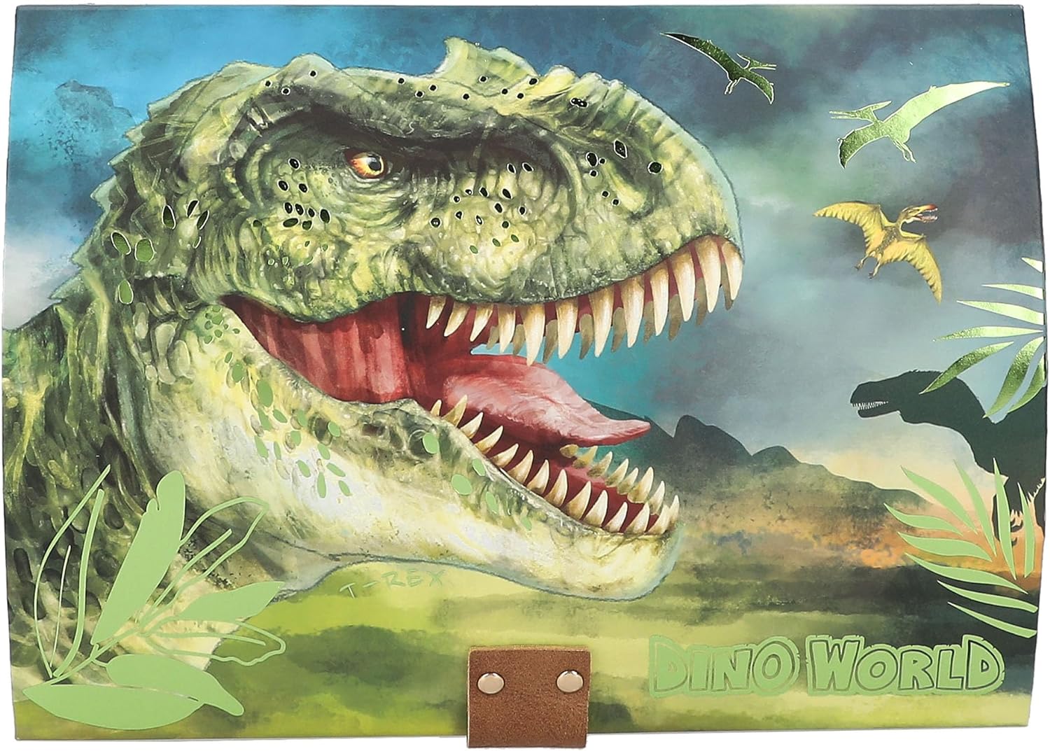 Dino World - Treasure Chest With Code, Sound And Light (0412115)