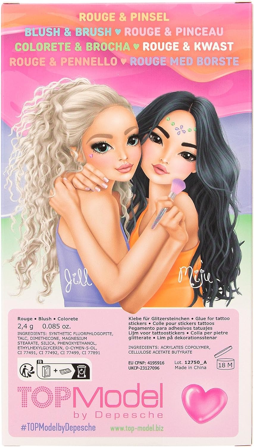Depesche 12750 TOPModel Beauty and Me - Blush and Brush cosmeticaset met blush en kwast