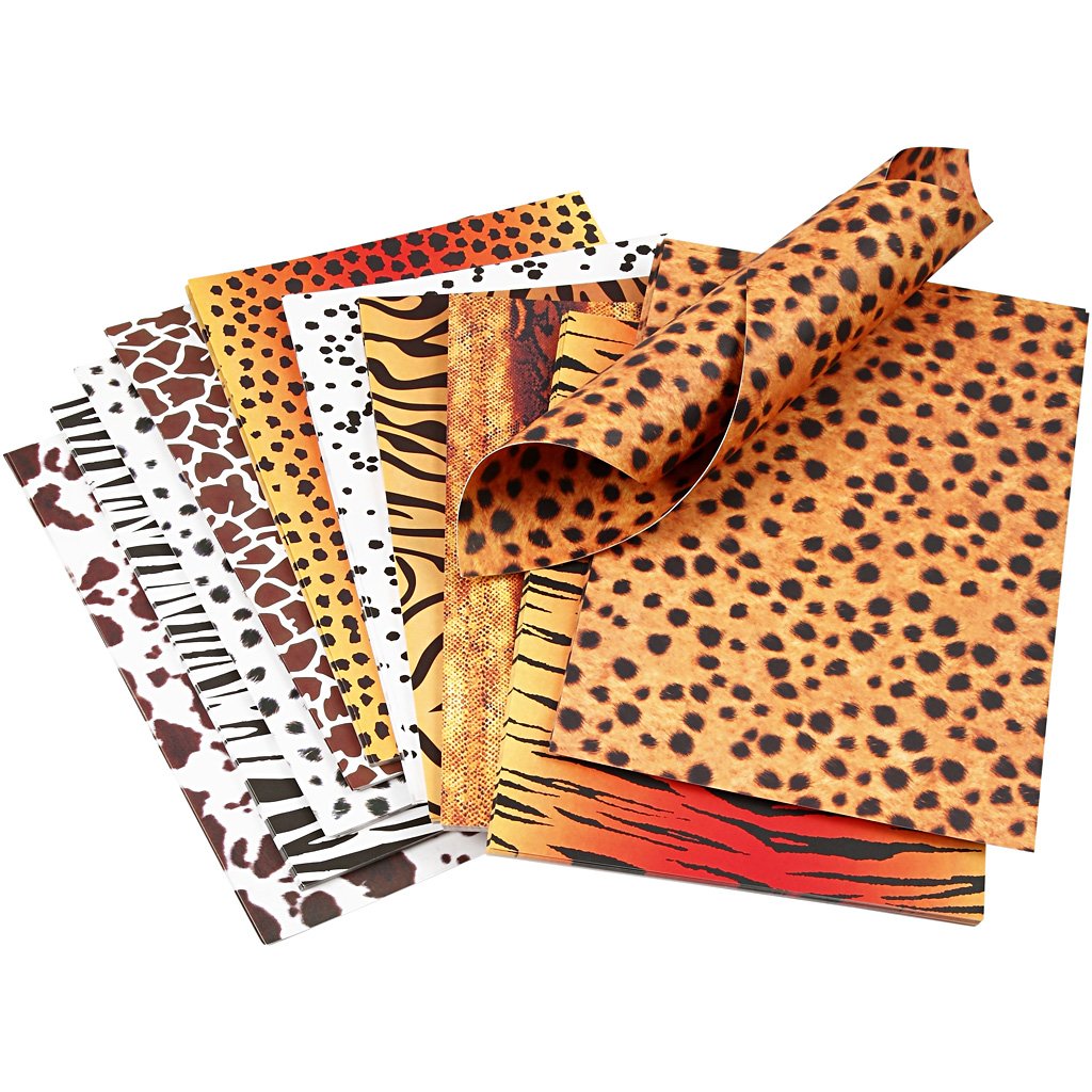 Animal Card, A4 21x30 cm, 300 cm, 10asstd sheets