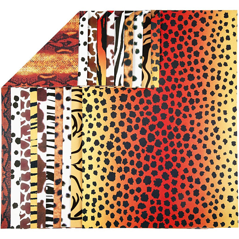 Animal Card, A4 21x30 cm, 300 cm, 10asstd sheets