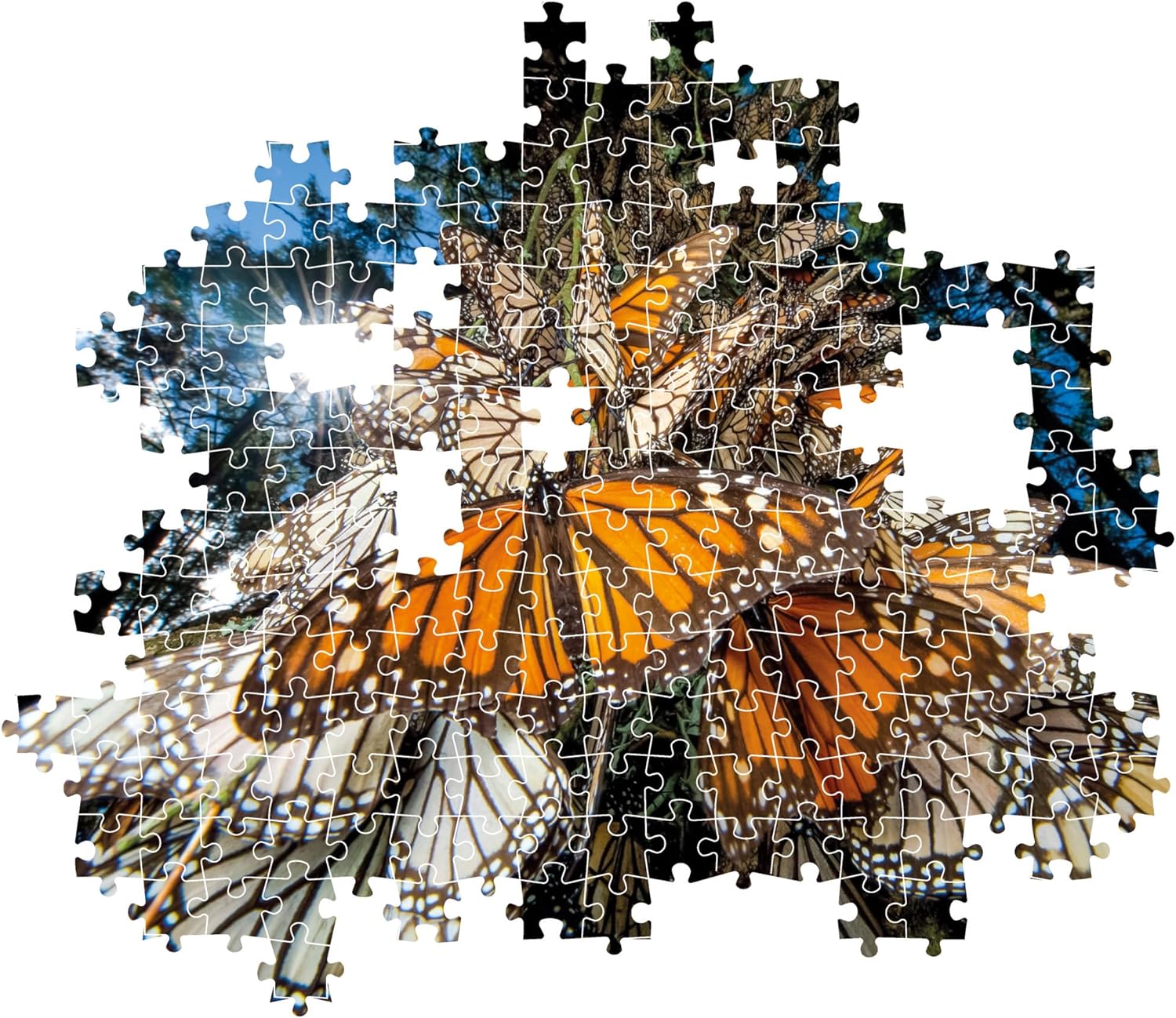 Clementoni 39732 National Geographic-Monarch Butterflies 1000 Pieces, Jigsaw Adults, Puzzle Animals-Made in Italy