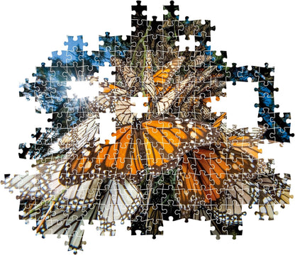 Clementoni 39732 National Geographic-Monarch Butterflies 1000 Pieces, Jigsaw Adults, Puzzle Animals-Made in Italy