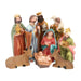 Pfennig N Squid 9 Piece Traditional Resin Small Christmas Nativity Figurine Display Set