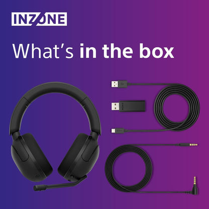 Sony INZONE H5 Wireless Gaming Headset - PC/PS5, 360 Spatial Sound for Gaming, 28H battery lifelow latency, comfortable design, microphone with AI - Black Black INZONE H5