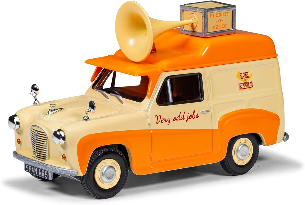 Corgi Hornby Hobbies LTD Cc80505 Wallace and Gromit Austin A35 Van Collection-Cheese Please, Top Bun, Spick and Spanmobile Tv Film Licensed Die-Cast Model, Multi, 1:43 Scale