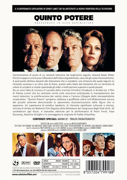 Sinister Film, DVD Quinto Potere (Restaurato In Hd