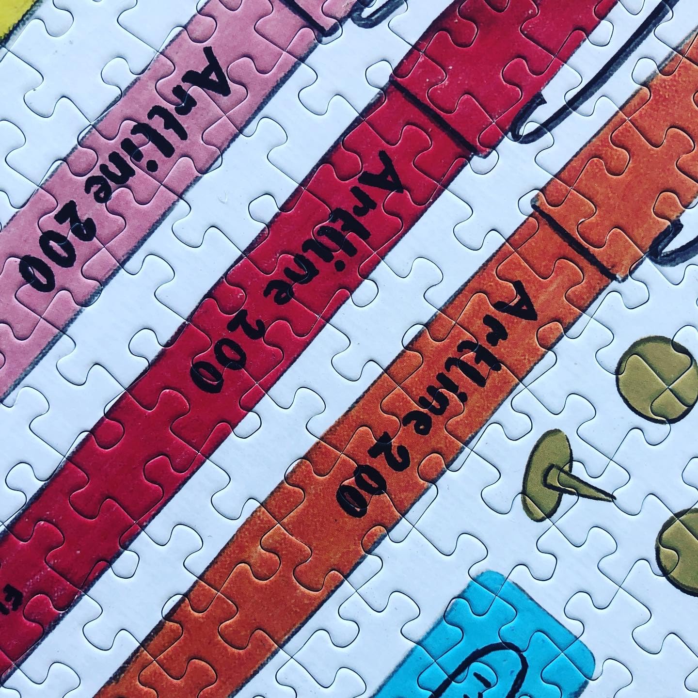 Stationery 1000 Piece Jigsaw Puzzle for Adults | Premium 100% Recycled Board | Modern 1000 Piece Puzzle for Adults | Happily Jigsaw Puzzles