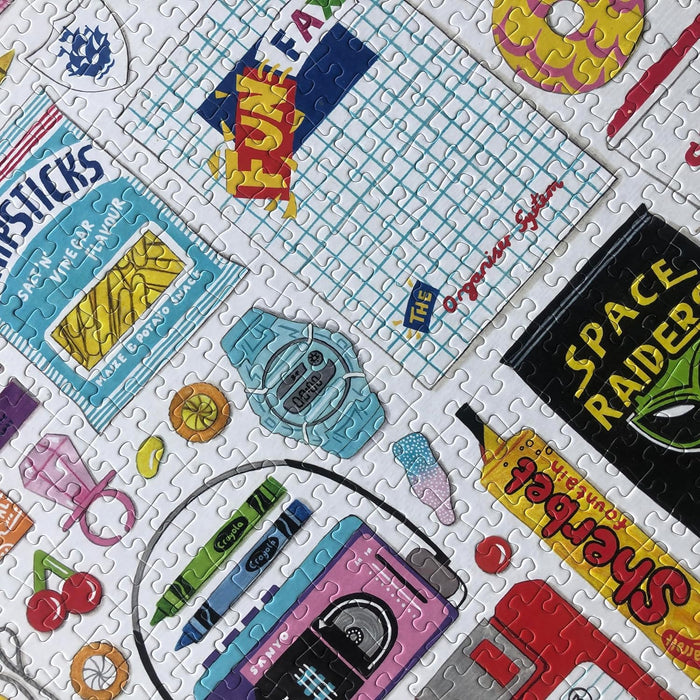 In the 90s / 1,000 Piece Jigsaw Puzzle for Adults from Happily - the for 90s lovers/Retro Gift/jigsaw puzzle 1000 / Adult jigsaw puzzle