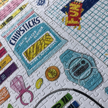 In the 90s / 1,000 Piece Jigsaw Puzzle for Adults from Happily - the for 90s lovers/Retro Gift/jigsaw puzzle 1000 / Adult jigsaw puzzle