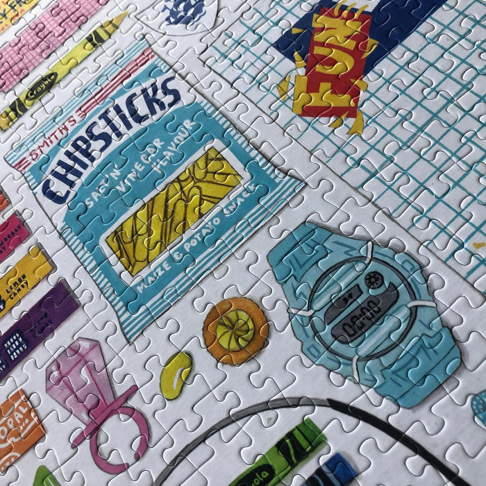 In the 90s / 1,000 Piece Jigsaw Puzzle for Adults from Happily - the for 90s lovers/Retro Gift/jigsaw puzzle 1000 / Adult jigsaw puzzle