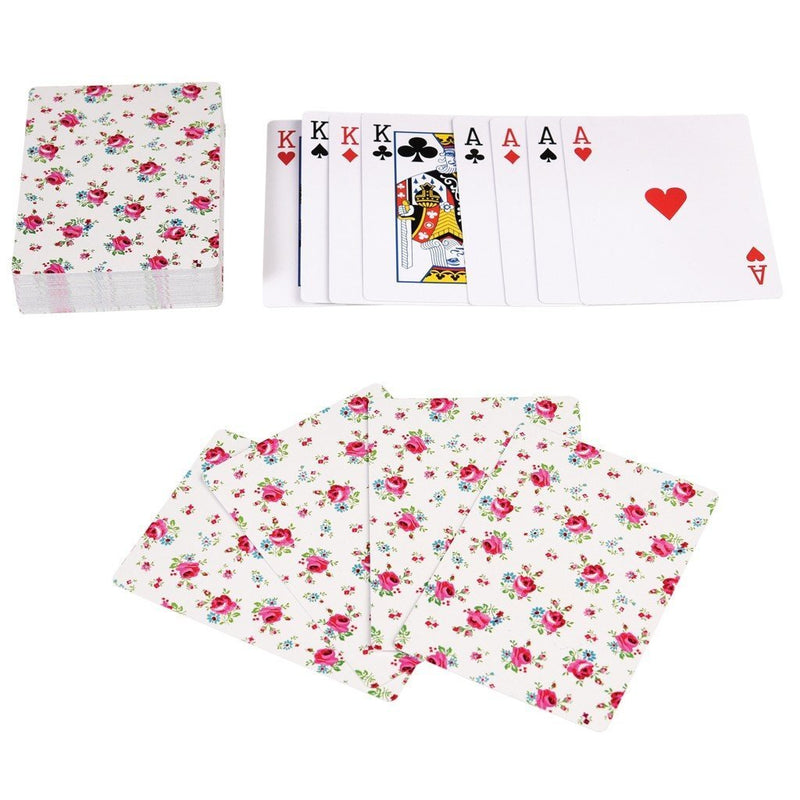dotcomgiftshop La Petite Rose Playing Cards In A Tin