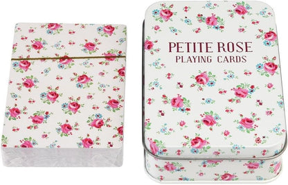 dotcomgiftshop La Petite Rose Playing Cards In A Tin