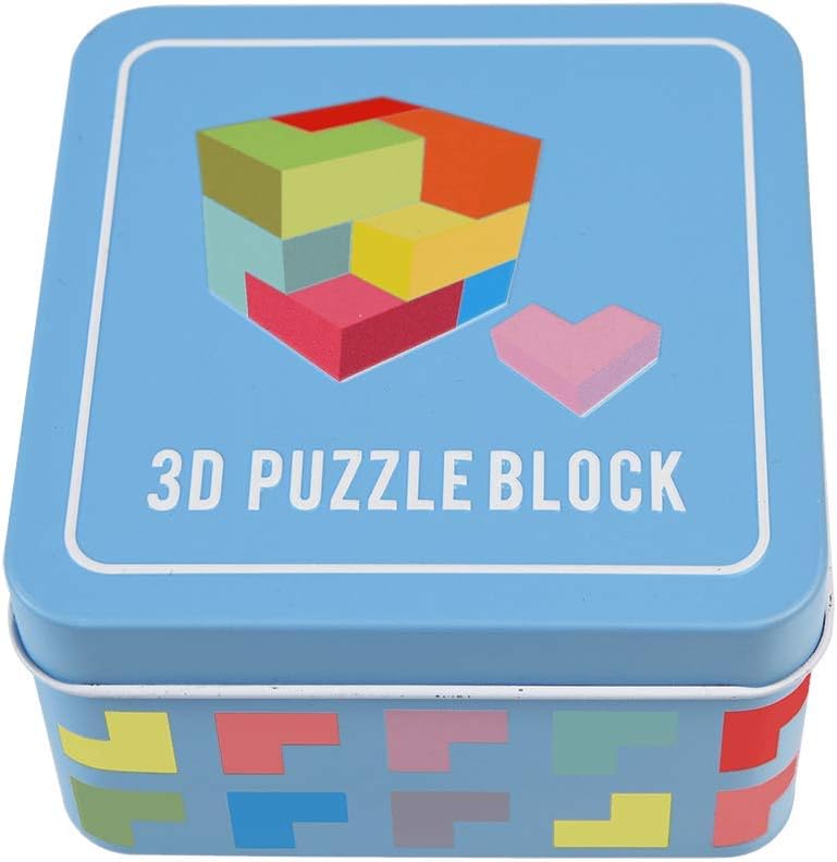 Wooden 3d Puzzle In A Tin