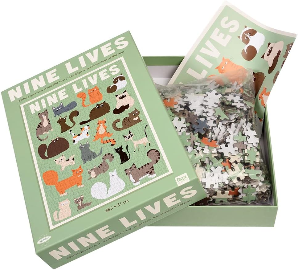 Nine Lives Cat 1000 Piece Puzzle