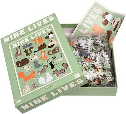 Nine Lives Cat 1000 Piece Puzzle