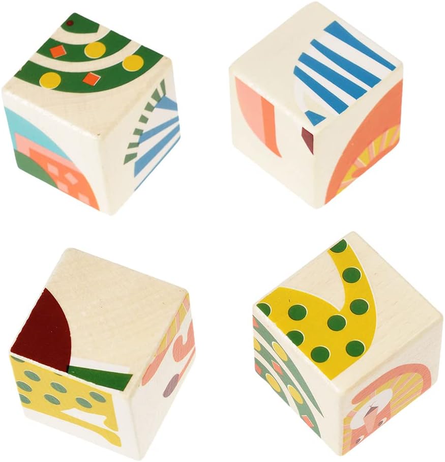 Wild Wonders Wooden Puzzle Cubes
