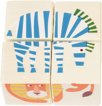 Wild Wonders Wooden Puzzle Cubes