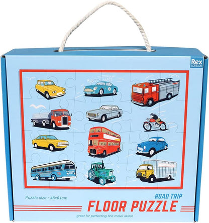 Rex London - Bodenpuzzle „Road Trip“ (24 Teile