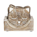 Sass & Belle Wooden Brown Carved Cat Coaster - Set of 6