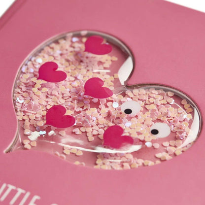 Tinc Kids Notebook for School | Cute Girls Notebook with Heart Design | Pink, HSNBMAPK & Glitterarty Liquid Gel Pens for Kids | Set of 8 Different Glittery Colours with a Fruity Fragrance - Pack of 8 Glitter + Liquid Gel Pens