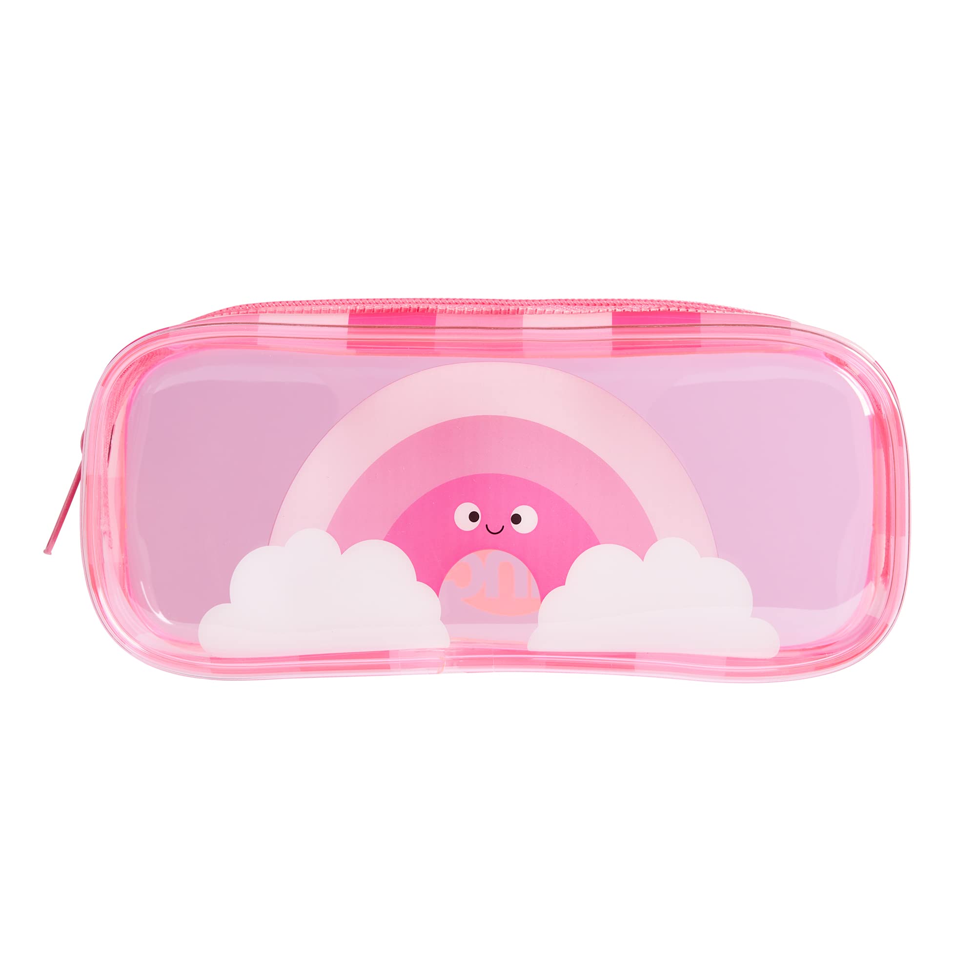 Tinc Cute Pink Transparent PVC School Pencil Case | Travel & Cosmetic Bag (MAPVPCPK