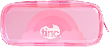 Tinc Cute Pink Transparent PVC School Pencil Case | Travel & Cosmetic Bag (MAPVPCPK