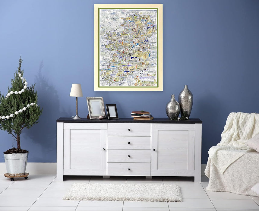 1000 Piece Jigsaw Puzzle - Comical Map Of Ireland Artwork By Tim Bulmer - Comical 1000 Piece Puzzles For Adults Colorful Jigsaw Puzzle 66cm X 50cm Funny Jigsaw Puzzles, Irish Gift, St Patricks