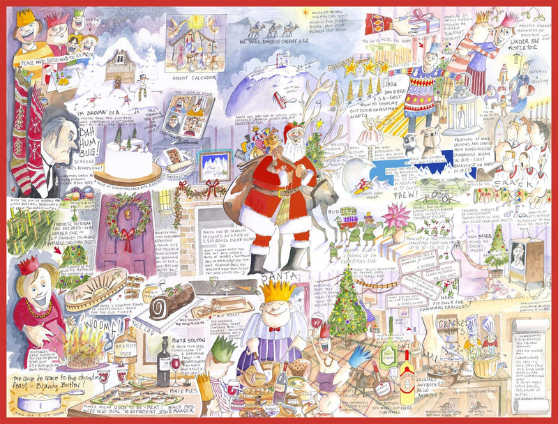 1000 Piece Jigsaw Puzzle - Christmas by Tim Bulmer -1000 Piece Jigsaw Puzzles for Adults - Hardest Jigsaw Puzzle, Festive Puzzle, Present