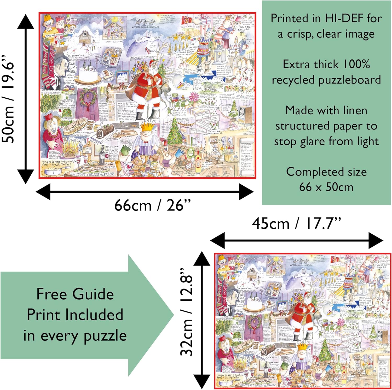 1000 Piece Jigsaw Puzzle - Christmas by Tim Bulmer -1000 Piece Jigsaw Puzzles for Adults - Hardest Jigsaw Puzzle, Festive Puzzle, Present