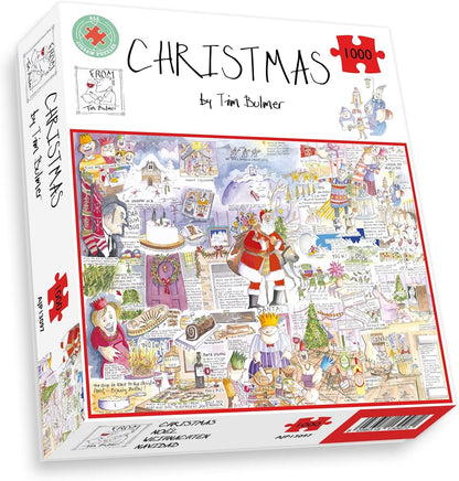 1000 Piece Jigsaw Puzzle - Christmas by Tim Bulmer -1000 Piece Jigsaw Puzzles for Adults - Hardest Jigsaw Puzzle, Festive Puzzle, Present