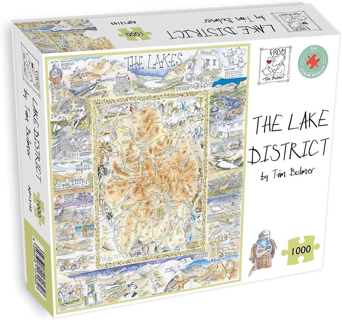 1000 Piece Jigsaw Puzzle - The Lake District By Tim Bulmer - Comical 1000 Piece Puzzles for Adults Colorful Jigsaw Puzzle 66cm X 50cm Funny Jigsaw Puzzles