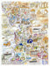 Tim Bulmer's Comical Lancashire Map Art - 1000-Piece Adult Jigsaw Puzzle, Large 66cm x 50cm Size. A Delightfully Challenging Yet Amusing Experience
