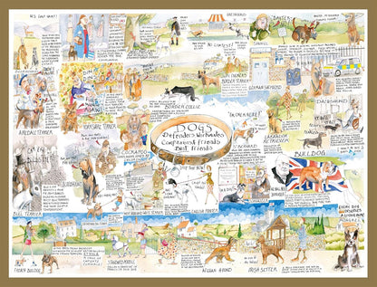 Dogs By Tim Bulmer - Funny Dog Jigsaw Puzzle - 1000 Piece Puzzle For Adults, Large Puzzle 66cm X 50cm In Size. Challenging To Complete But Fun And Humorous
