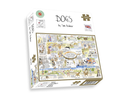 Dogs By Tim Bulmer - Funny Dog Jigsaw Puzzle - 1000 Piece Puzzle For Adults, Large Puzzle 66cm X 50cm In Size. Challenging To Complete But Fun And Humorous