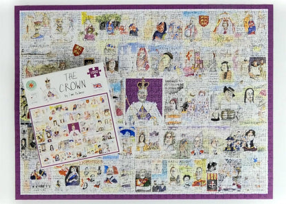 Tim Bulmer's 'The Crown: King Charles III Coronation' 1000 Piece Jigsaw Puzzle - Commemorative Coronation Memorabilia - The History of Royals Puzzle