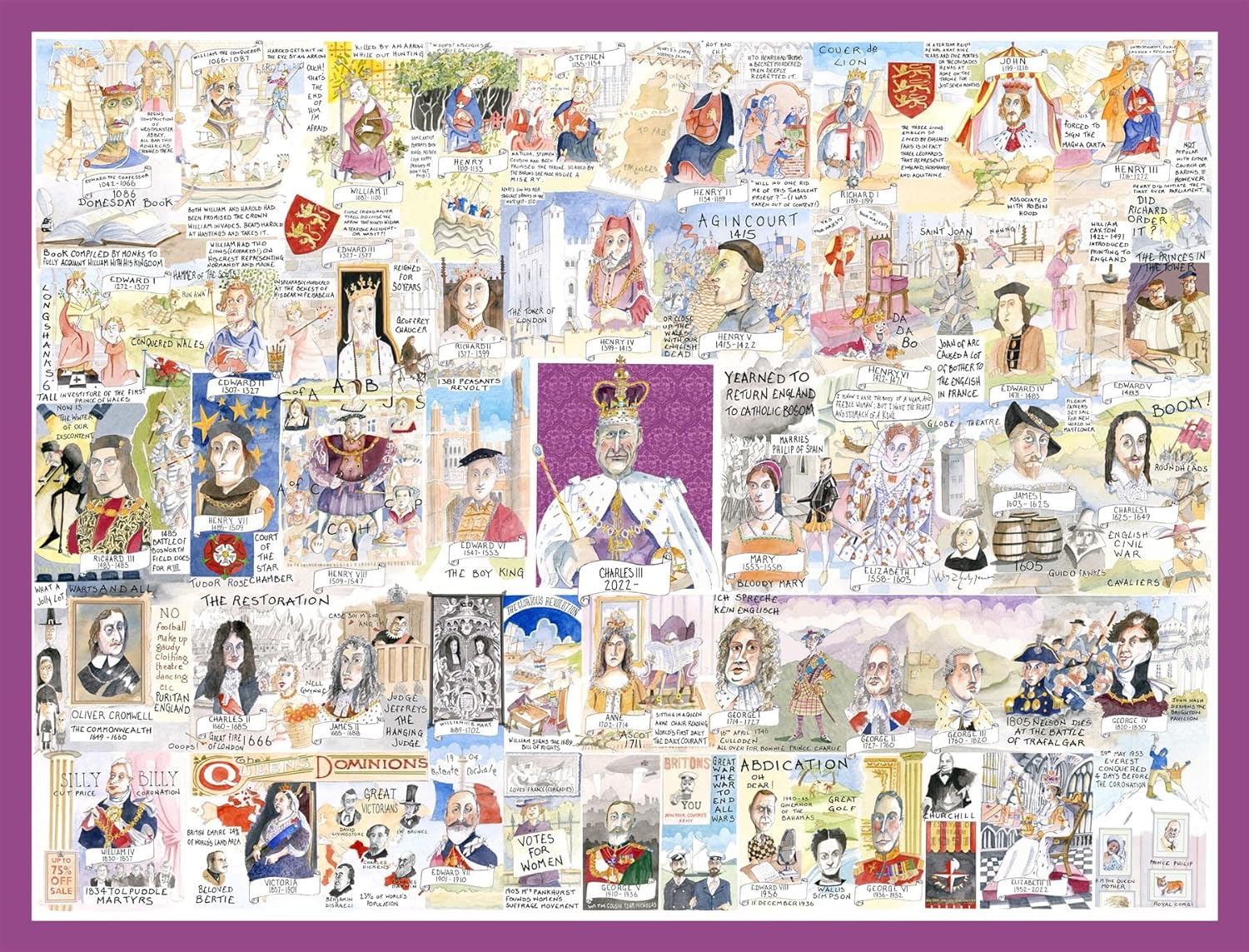 Tim Bulmer's 'The Crown: King Charles III Coronation' 1000 Piece Jigsaw Puzzle - Commemorative Coronation Memorabilia - The History of Royals Puzzle