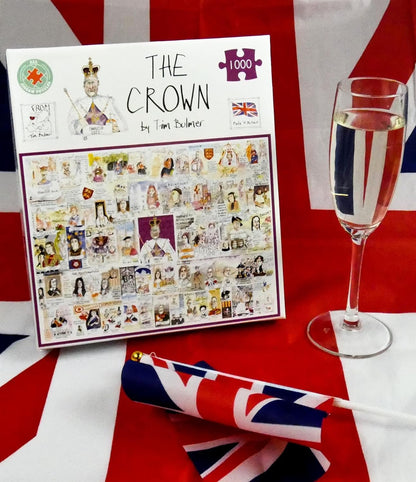 Tim Bulmer's 'The Crown: King Charles III Coronation' 1000 Piece Jigsaw Puzzle - Commemorative Coronation Memorabilia - The History of Royals Puzzle
