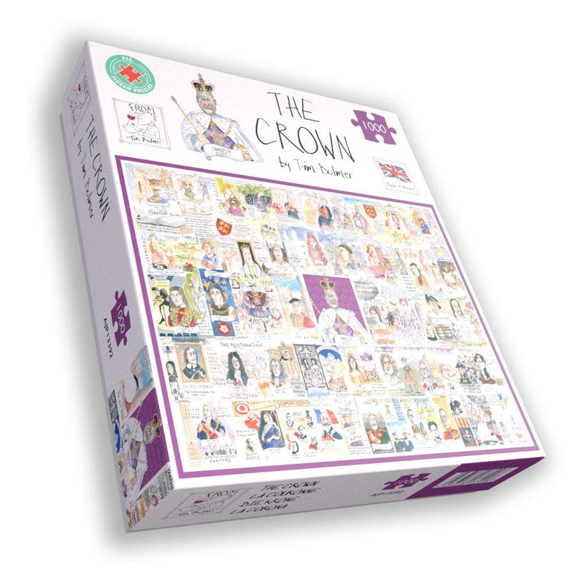 Tim Bulmer's 'The Crown: King Charles III Coronation' 1000 Piece Jigsaw Puzzle - Commemorative Coronation Memorabilia - The History of Royals Puzzle