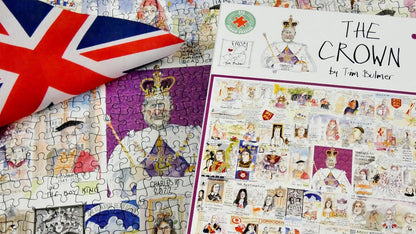 Tim Bulmer's 'The Crown: King Charles III Coronation' 1000 Piece Jigsaw Puzzle - Commemorative Coronation Memorabilia - The History of Royals Puzzle
