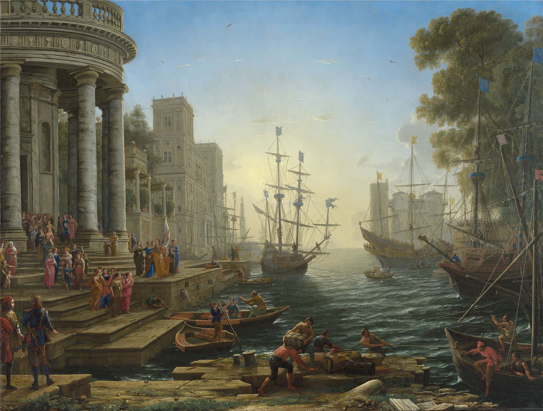 Seaport With The Embarkation Of Saint Ur