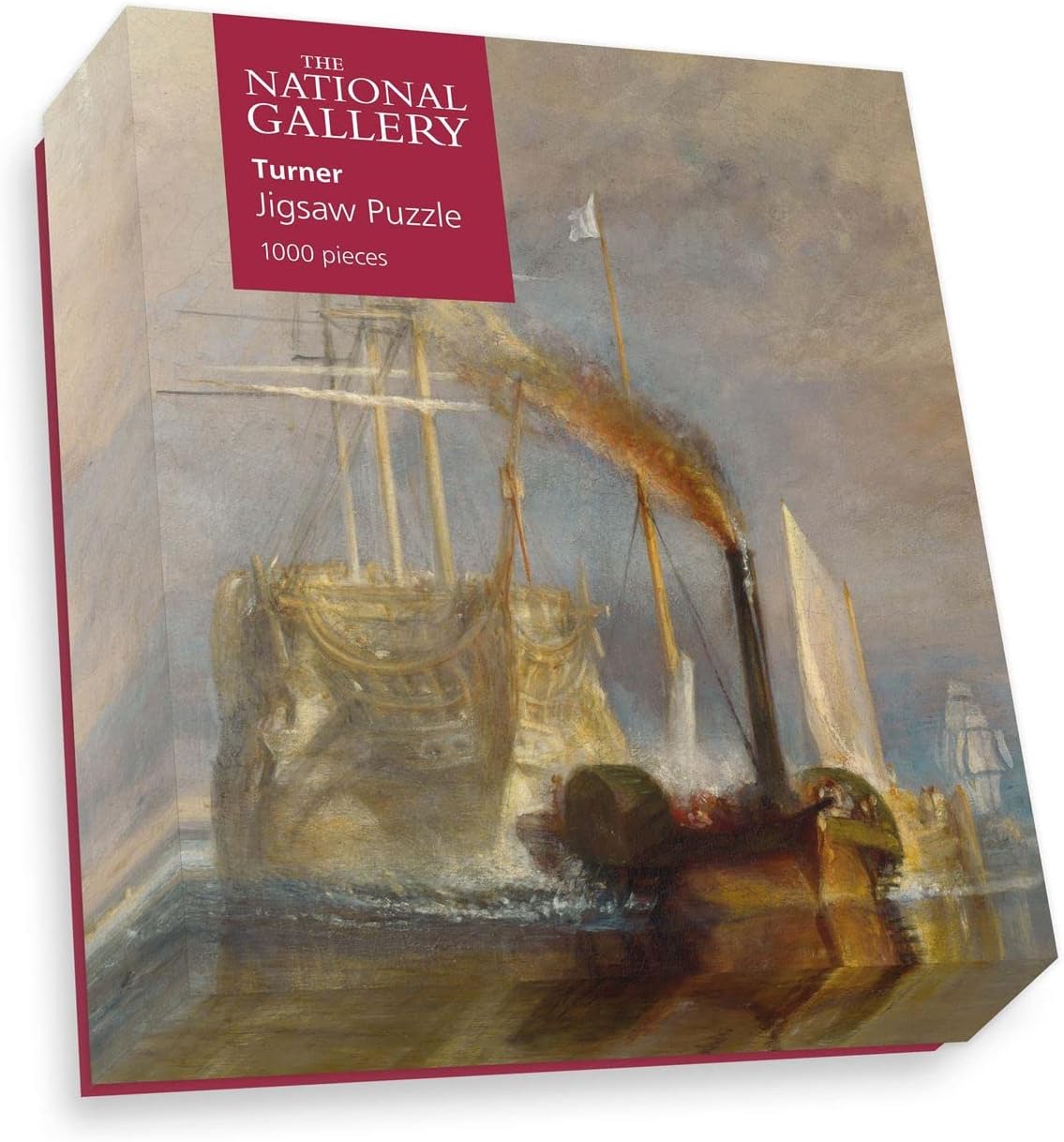 National Gallery 1000 Piece Jigsaw Puzzle - The Fighting Temeraire - Made In The UK - Incredibly Detailed - Hi-Def Image - 100% Recycled Puzzle Board