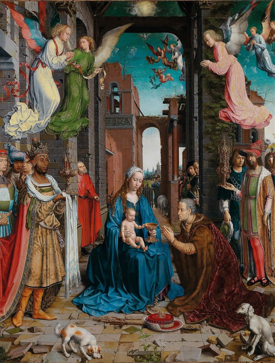National Gallery 1000 Piece Jigsaw Puzzle - The Adoration of the Kings - Made In The UK - Incredibly Detailed - Hi-Def Image - 100% Recycled Puzzle Board