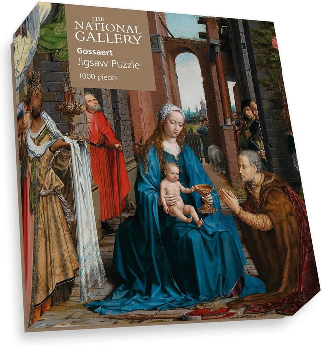 National Gallery 1000 Piece Jigsaw Puzzle - The Adoration of the Kings - Made In The UK - Incredibly Detailed - Hi-Def Image - 100% Recycled Puzzle Board