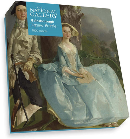 National Gallery 1000 Piece Jigsaw Puzzle - Mr And Mrs Andrews - Made In The UK - Incredibly Detailed - Hi-def Image - 100% Recycled Puzzle Board Mr & Mrs Andrew