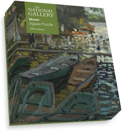 National Gallery 1000 Piece Jigsaw Puzzle - Bathers at La Grenouillere - Made In The UK - Incredibly Detailed - Hi-def Image - 100% Recycled Puzzle Board
