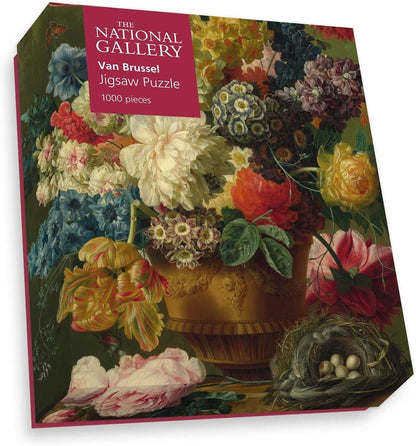 National Gallery 1000 Piece Jigsaw Puzzle - Flowers in a Vase - Made In The UK - Incredibly Detailed - Hi-def Image - 100% Recycled Puzzle Board