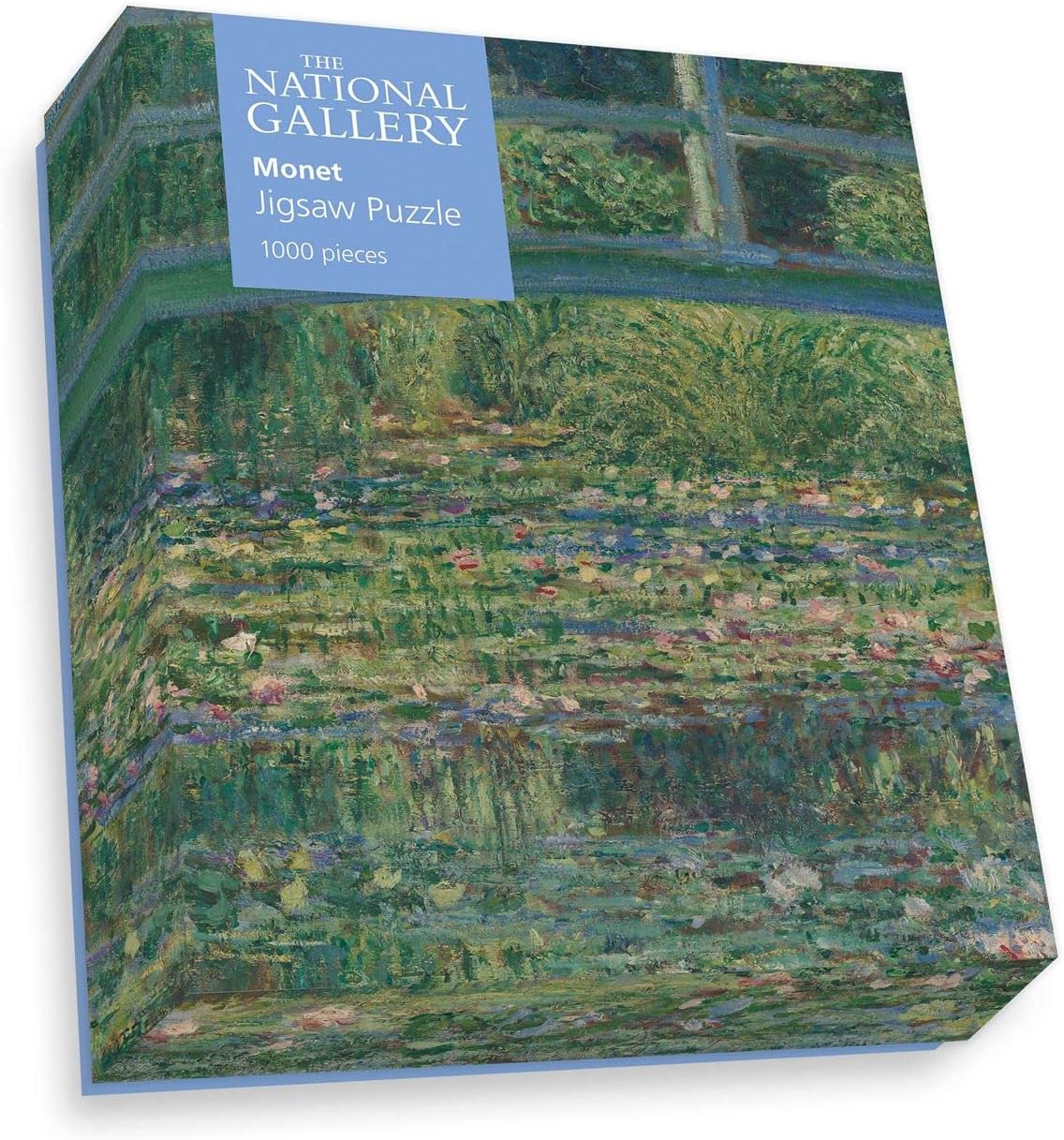 National Gallery 1000 Piece Jigsaw Puzzle - The Water-Lily Pond - Made In The UK - Incredibly Detailed - Hi-def Image - 100% Recycled Puzzle Board