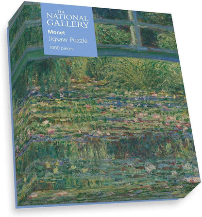 National Gallery 1000 Piece Jigsaw Puzzle - The Water-Lily Pond - Made In The UK - Incredibly Detailed - Hi-def Image - 100% Recycled Puzzle Board