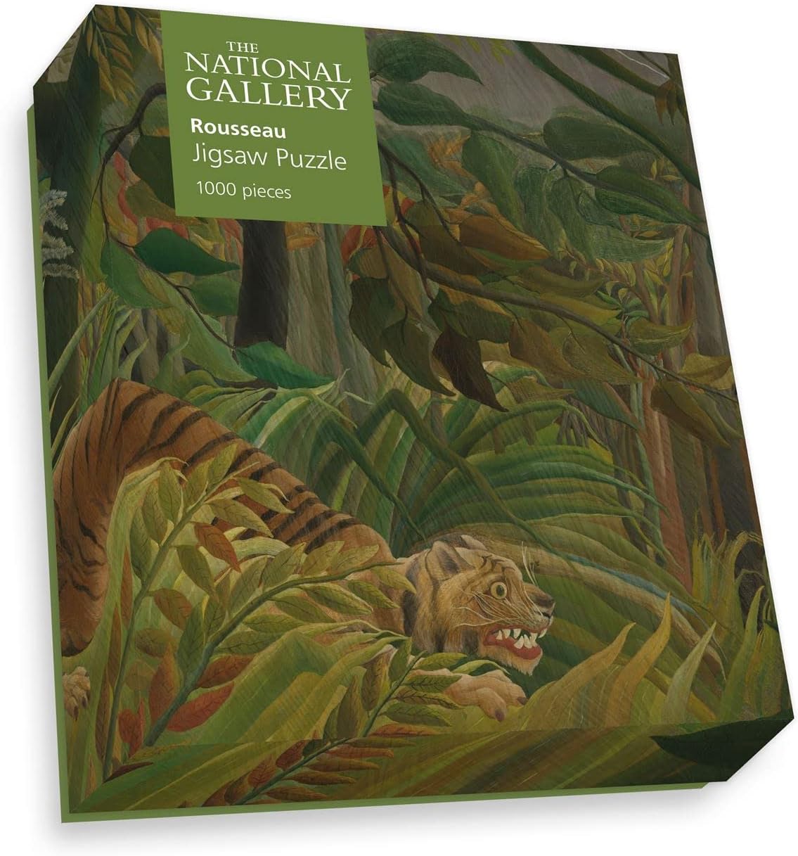 National Gallery 1000 Piece Jigsaw Puzzle - Surprised! By Henri Rousseau - Made In The UK - Incredibly Detailed - Hi-def Image - 100% Recycled Puzzle Board