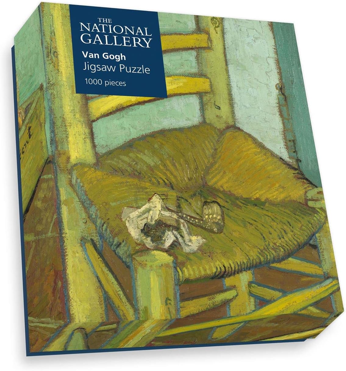 National Gallery 1000 Piece Jigsaw Puzzle - Van Gogh's Chair - Made In The UK - Incredibly Detailed - Hi-Def Image - 100% Recycled Puzzle Board